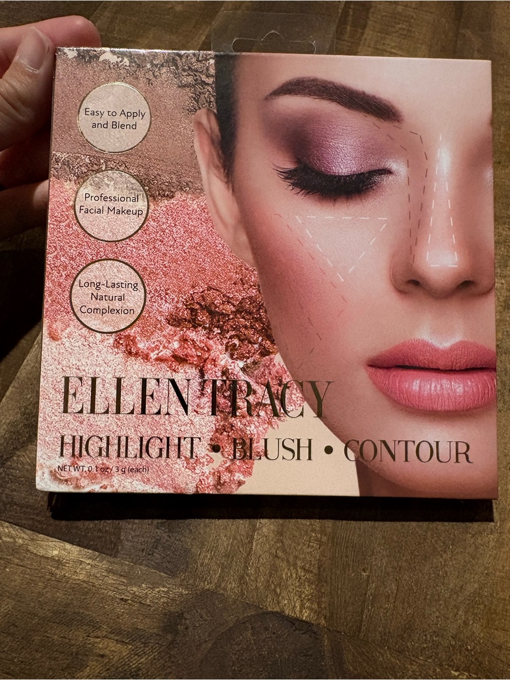 Ellen Tracy Cheek Palette of Highlighter, Blush, & Bronzer